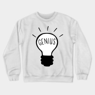 Light bulb in black and white Crewneck Sweatshirt